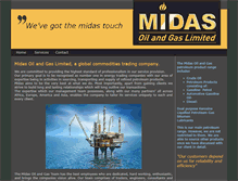 Tablet Screenshot of midasoilandgas.net